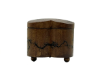 THE ARTISAN'S HEART SHAPED WOODEN STORAGE BOX-HAZELNUT