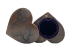 THE ARTISAN'S HEART SHAPED WOODEN STORAGE BOX-HAZELNUT