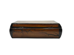 THE ARTISAN'S SQUARE WOODEN  JEWELRY  BOX -HAZELNUT