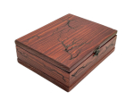 THE ARTISAN'S WOODEN JEWELRY  BOX-CHESTNUT