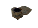 THE ARTISAN'S HEART SHAPED WOODEN STORAGE BOX-HAZELNUT