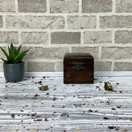 THE ARTISAN'S WOODEN  STORAGE BOX-WENGE/HAZELNUT
