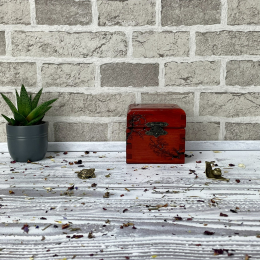 THE ARTISAN'S WOODEN  STORAGE BOX-MAHOGANY