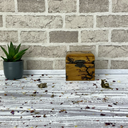 THE ARTISAN'S WOODEN  STORAGE BOX-HAZELNUT
